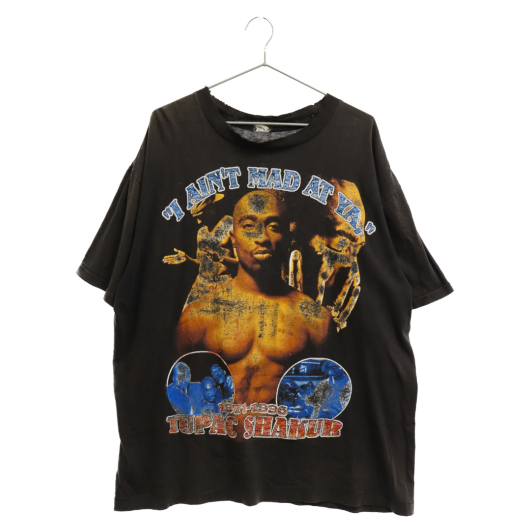 VINTAGE ヴィンテージ 2pac THUG LIFE クルーネック半袖Tシャツ ブラック