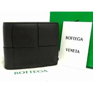 ボッテガヴェネタ(Bottega Veneta)の■美品■ BOTTEGA VENETA ボッテガヴェネタ カセット レザー 二つ折り 財布 ウォレット 小銭入れ メンズ ダークブラウン系 AQ3578 (折り財布)