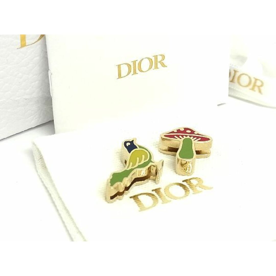 Dior(ディオール)の■新品同様■ ChristianDior ディオール My ABC Dior レディディオール用 キノコ バード チャーム 2点セット ゴールド系 AP6755 メンズのファッション小物(その他)の商品写真