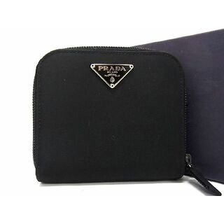 【新品】プラダ　二つ折り財布　ラウンドファスナー　テスートナイロン　三角ロゴ