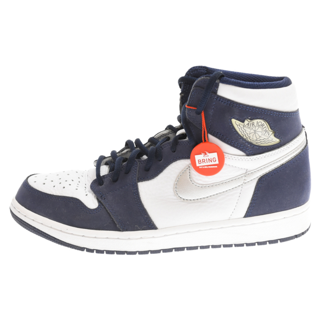 NIKE ナイキ AIR JORDAN 1 HIGH OG CO.JP 2020 DC1788-100 エアジョーダン1 ハイカットスニーカー ホワイト/ネイビー US9.5/27.5cm