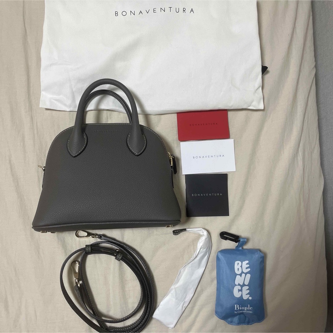 BONAVENTURA - ボナベンチュラ エマバッグ BB ミニ チャコールグレーの