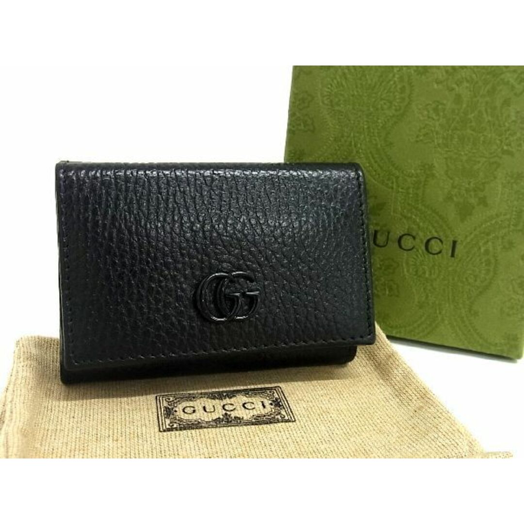 Gucci - □新品同様□ GUCCI グッチ 735212 GGマーモント レザー 三