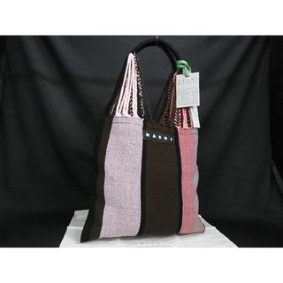 マルニ(Marni)の■新品■未使用■ MARNI マルニ ハンモック ポリエステル トートバッグ ショルダー レディース ピンク系×ブラウン系 BE4311 (その他)