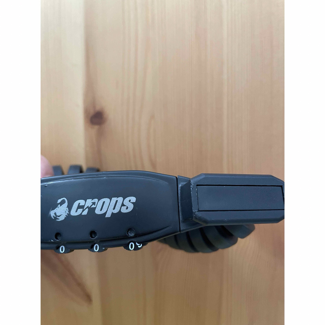 CROPS(クロップス)のCROPS クロップス [自転車用 ワイヤーロック コイルケーブル ブラック] スポーツ/アウトドアの自転車(その他)の商品写真