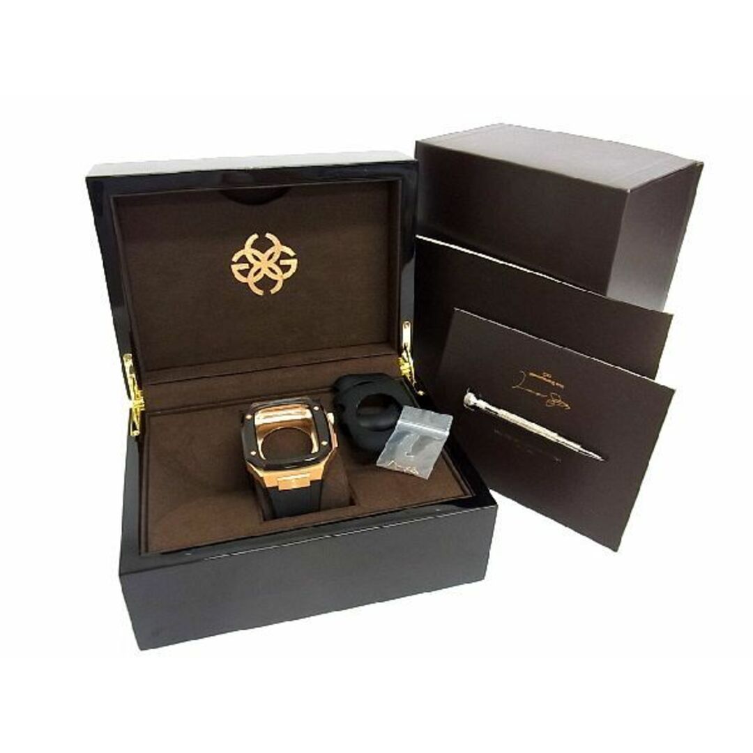 ■極美品■ GOLDEN CONCEPT ゴールデンコンセプト SP-44 1072/9999 Apple Watch アップルウォッチ 44mm ブラック系×ゴールド系AP7963