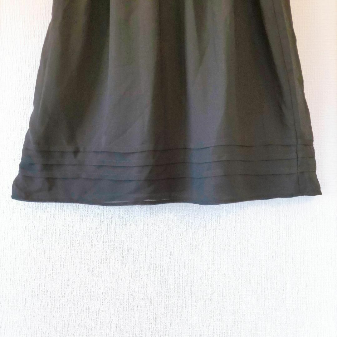 クロスプラス／64-91／シースルー膝丈スカート　フェミニンオフィスファッション レディースのスカート(ひざ丈スカート)の商品写真