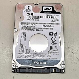 ウェスタンデジタル(Western Digital)のWDC WD5000LPLX-08 2.5インチ7mm厚 500GB HDD⑤(PCパーツ)