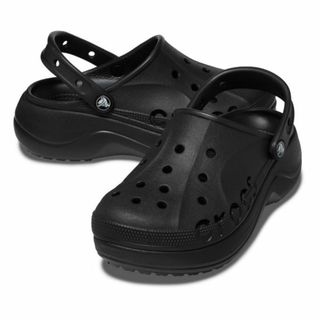 クロックス(crocs)の22cm クロックス  バヤ プラットフォーム クロッグ baya ブラック(サンダル)