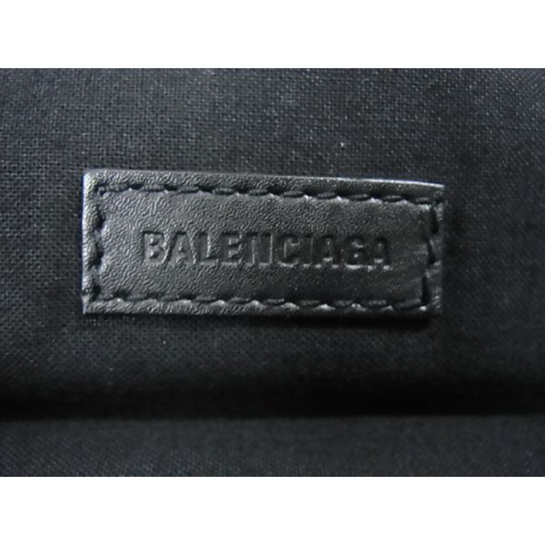 □極美品□ BALENCIAGA バレンシアガ キャンバス×レザー クラッチ