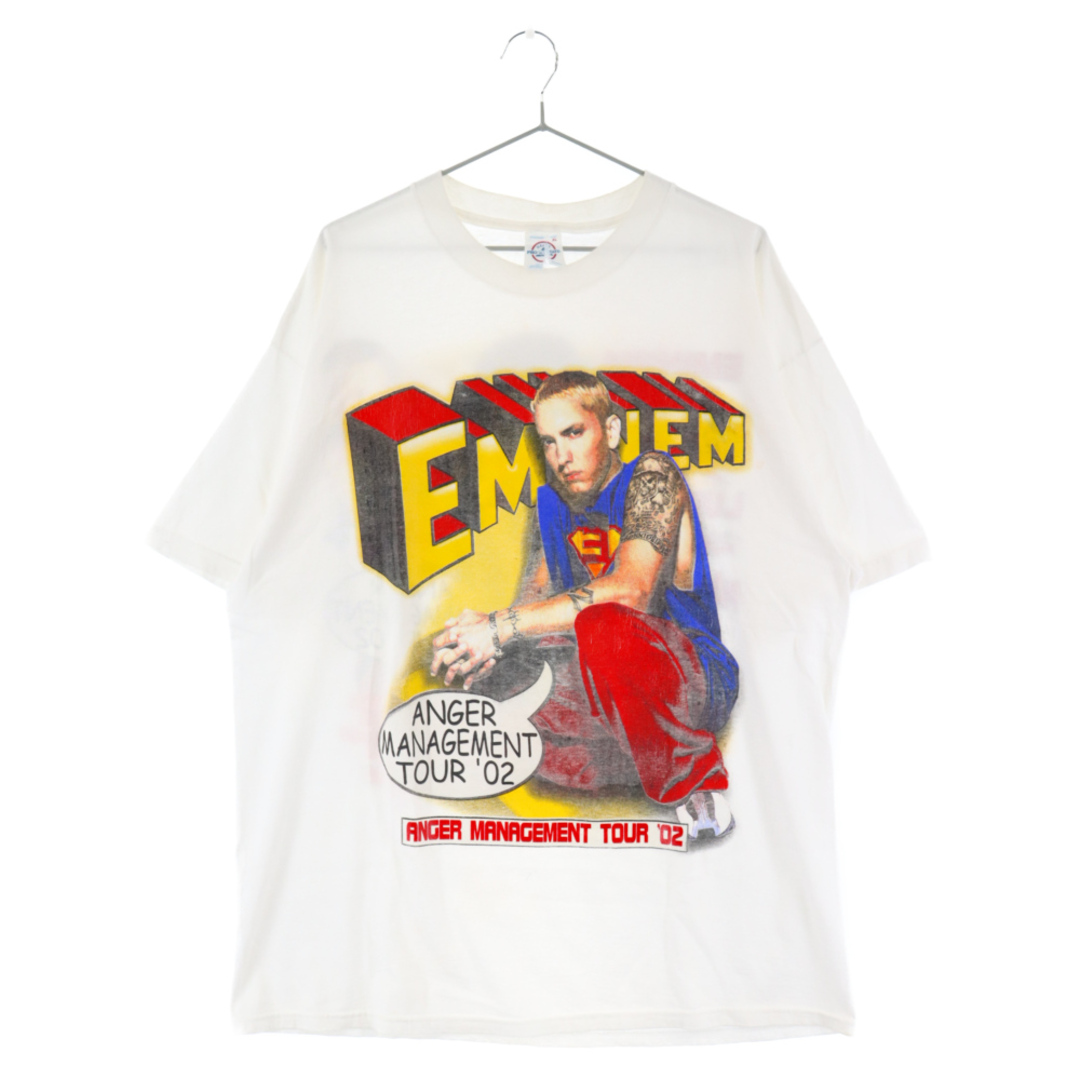 VINTAGE ヴィンテージ 2002 EMINEM Anger Management Ludacris Rap Tee エミネム 両面プリント クルーネック半袖Tシャツ ホワイト