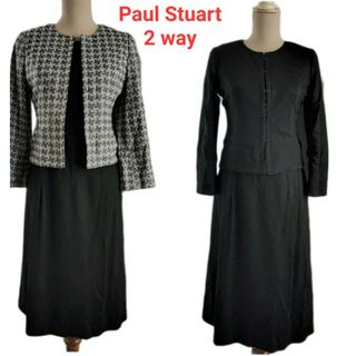 ポールスチュアート(Paul Stuart)の大変美品　Paul Stuart　スーツ  リバーシブルジャケット＋ワンピース(スーツ)