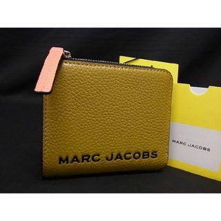 マークジェイコブス(MARC JACOBS)の■新品■未使用■ MARC JACOBS マークジェイコブス M0017061 レザー 二つ折り 財布 ウォレット レディース カーキ系×イエロー系 BE3376(その他)