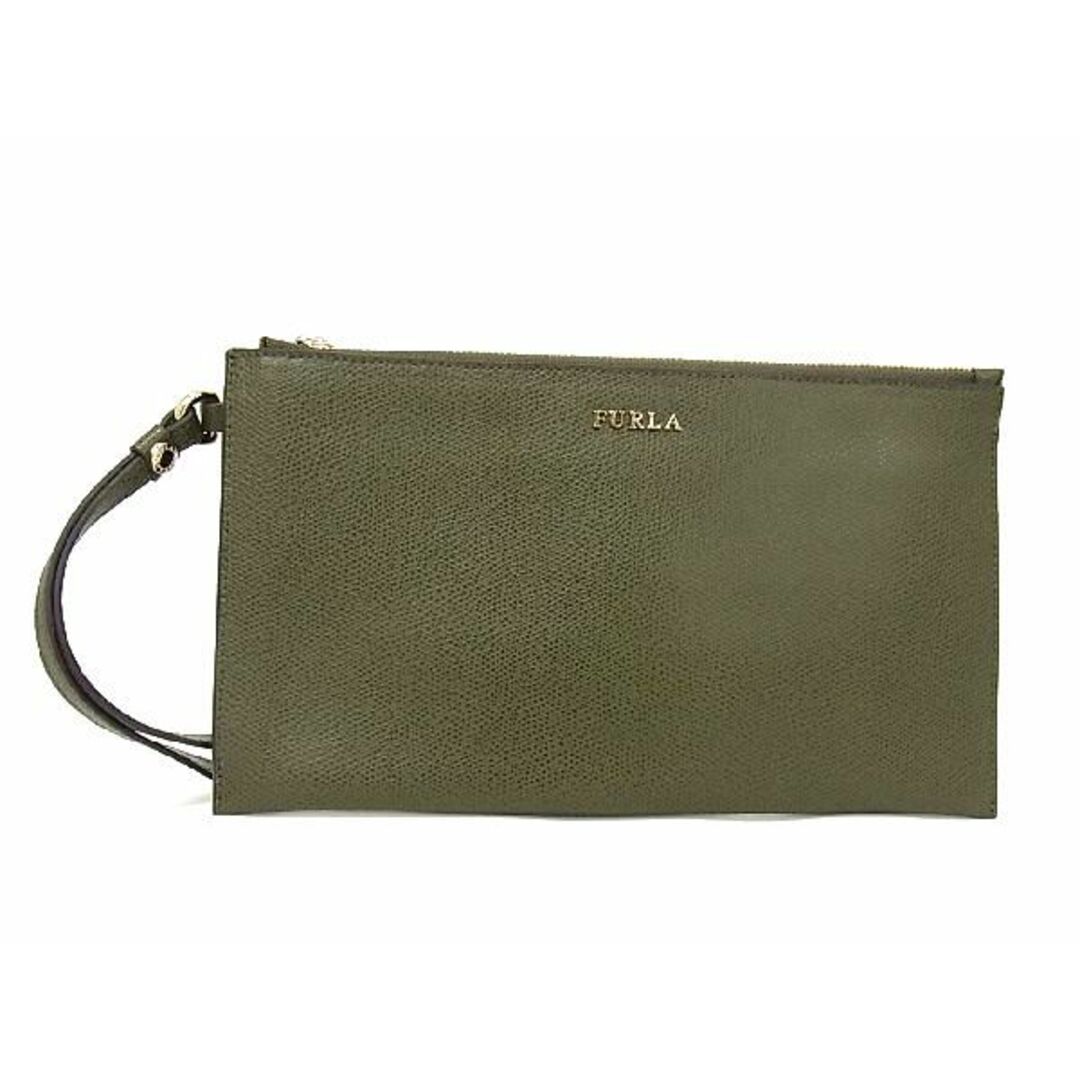 ■新品■未使用■ FURLA フルラ レザー クラッチバッグ セカンドバッグ カーキ系 AR5534 | フリマアプリ ラクマ