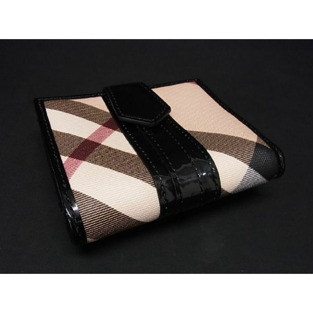 BURBERRY - □極美品□ BURBERRY バーバリー PVC チェック柄 二つ折り