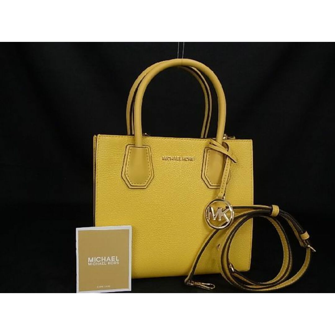 ■新品■未使用■ MICHAEL KORS マイケルコース レザー 2WAY クロスボディ ショルダーバッグ ハンドバッグ イエロー系 BE4700