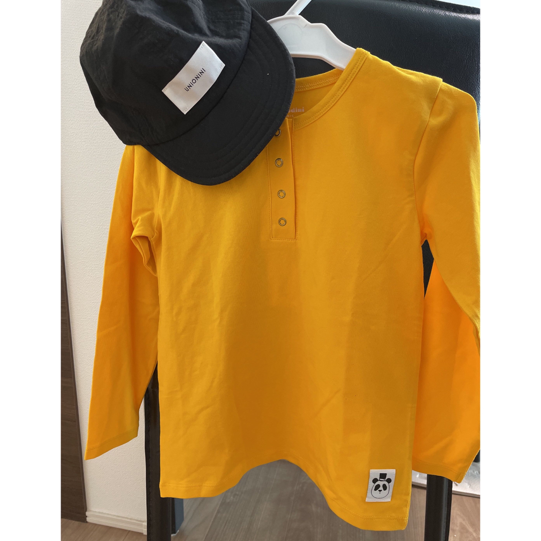 bobo chose(ボボチョース)のミニロディーニ　ロンT  黄色　120 キッズ/ベビー/マタニティのキッズ服男の子用(90cm~)(Tシャツ/カットソー)の商品写真