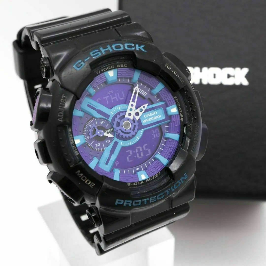 G SHOCK   《一点物》G SHOCK 腕時計 パープル アナデジ 気圧防水