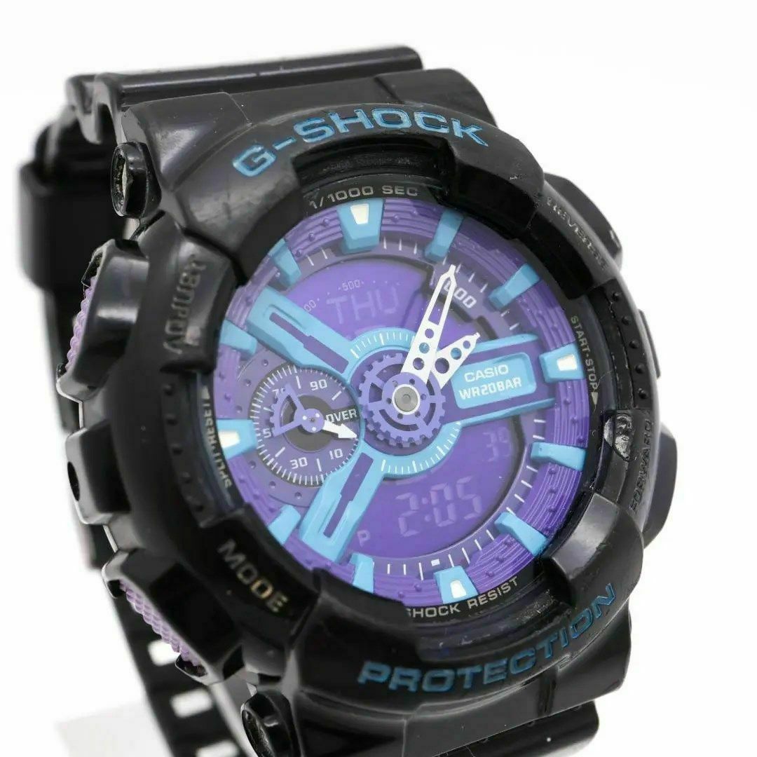 G-SHOCK(ジーショック)の《一点物》G-SHOCK 腕時計 パープル アナデジ 20気圧防水 メンズ メンズの時計(腕時計(アナログ))の商品写真