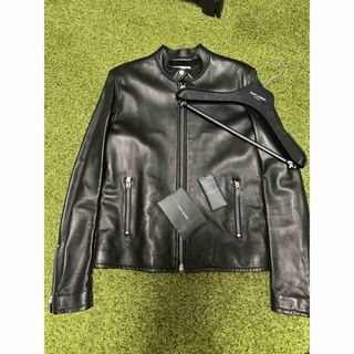 サンローラン(Saint Laurent)のSAINT LAURENT PARIS キースレザーライダース　サイズ48(ライダースジャケット)