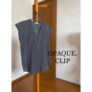 オペークドットクリップ(OPAQUE.CLIP)のopaque.clip フレンチスリーブブラウス(シャツ/ブラウス(半袖/袖なし))