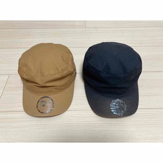 ニューエラー(NEW ERA)の【NEWERA】ワークキャップ2点セット【ブラック・ベージュ】(キャップ)