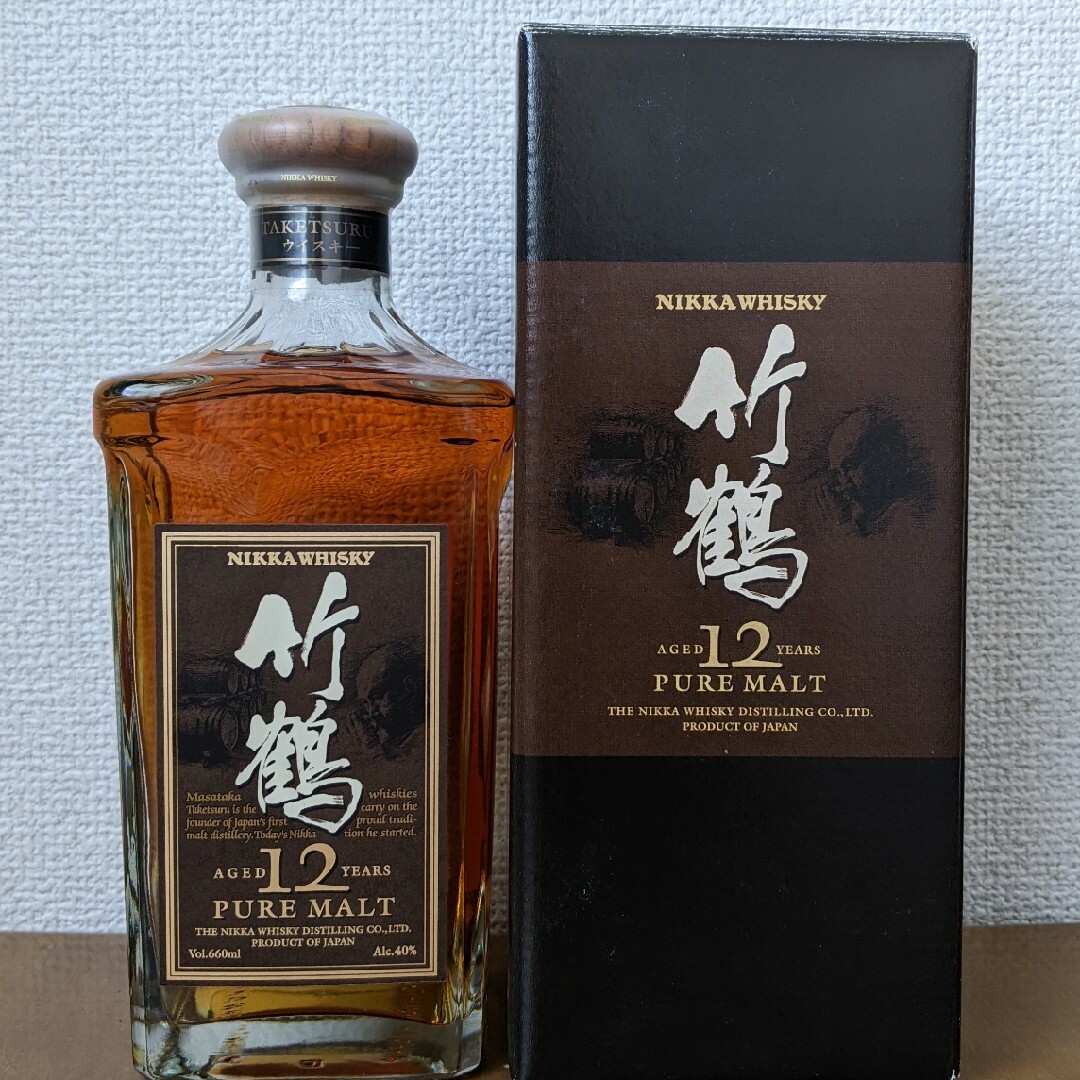 ニッカウヰスキー - ニッカ 竹鶴12年 ピュアモルト 660ml 40% 箱有り③