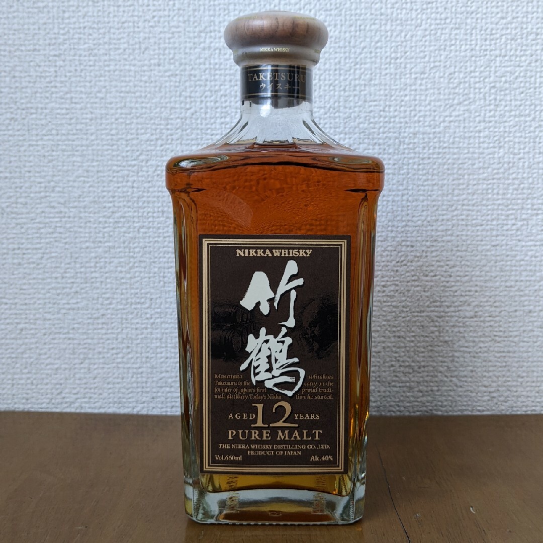 ニッカ　竹鶴12年　ピュアモルト　660ml40%　未開栓　箱なし③