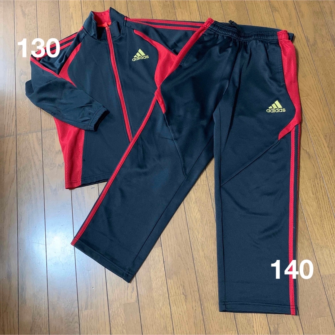 美品　adidas　ジャージ上下セット　ブラック