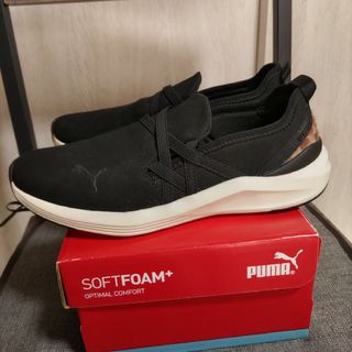 プーマ(PUMA)のお値下げ 美品 22.5センチ PUMA レオパード柄がおしゃれな スニーカー(スニーカー)