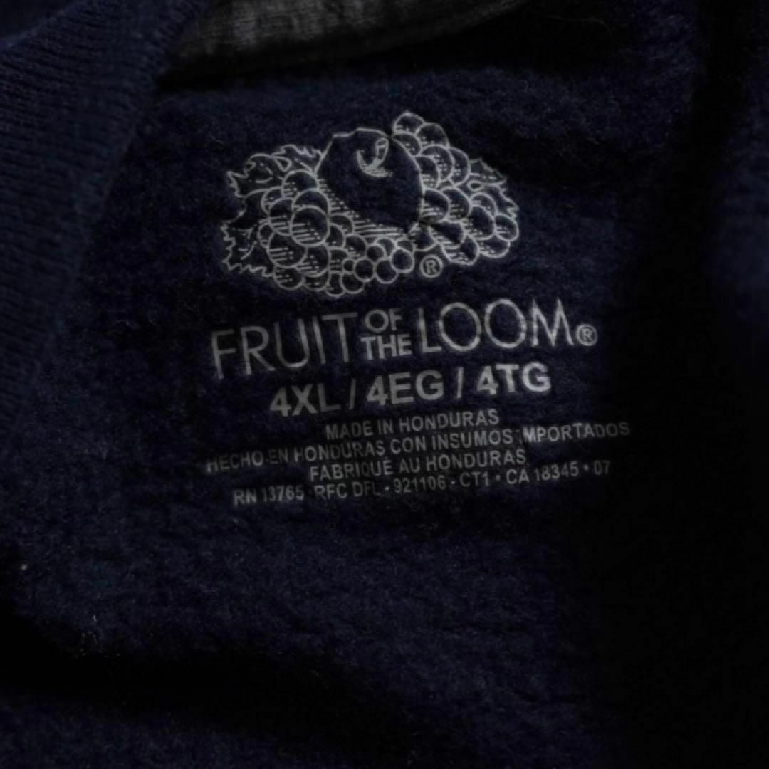 FRUIT OF THE LOOM(フルーツオブザルーム)のフルーツオブザルーム　スウェット　キングサイズ　4XL ネイビー　紺　無地 メンズのトップス(スウェット)の商品写真