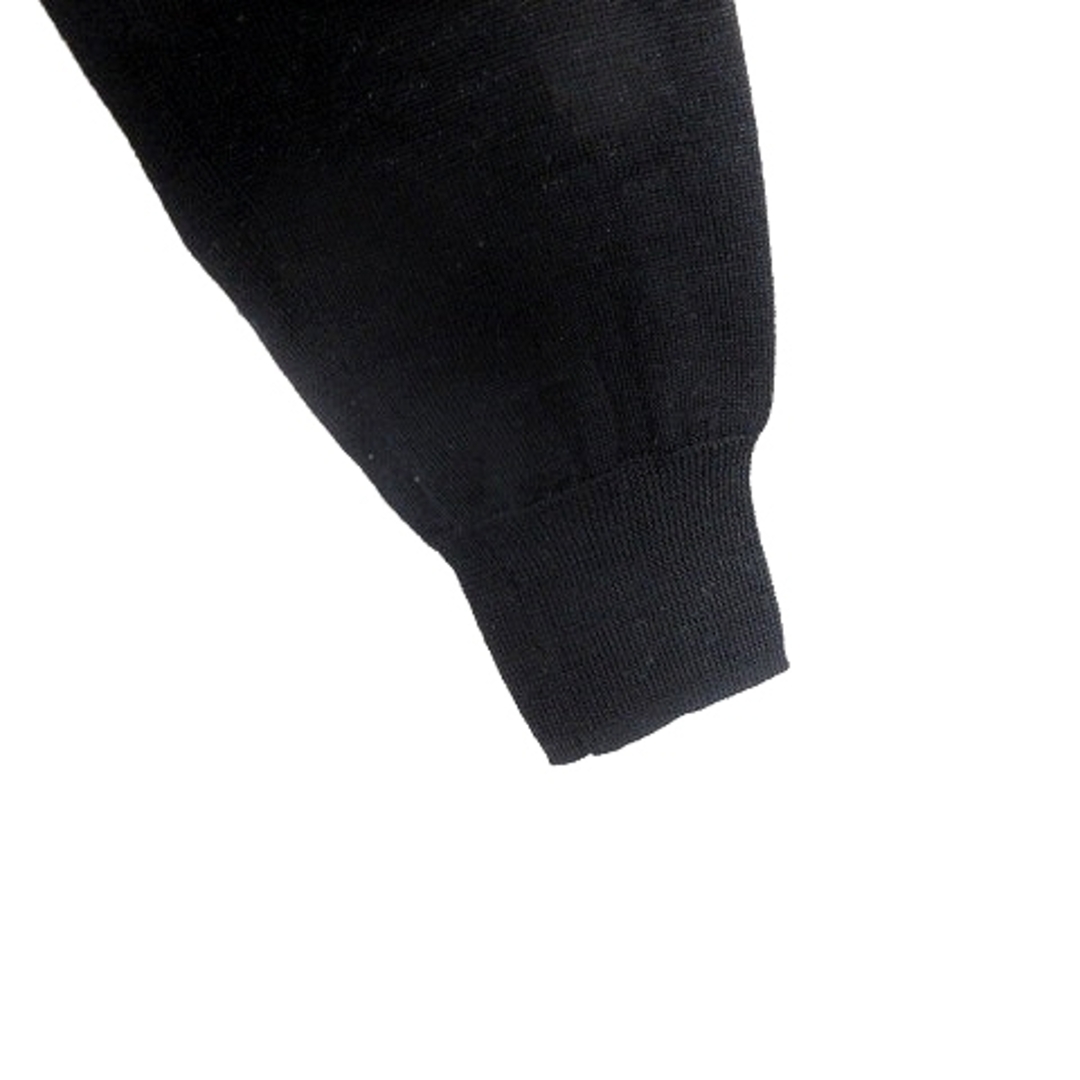 IENA(イエナ)のイエナ ニット カーディガン 長袖 クルーネック ウール 薄手 黒 トップス レディースのトップス(カーディガン)の商品写真