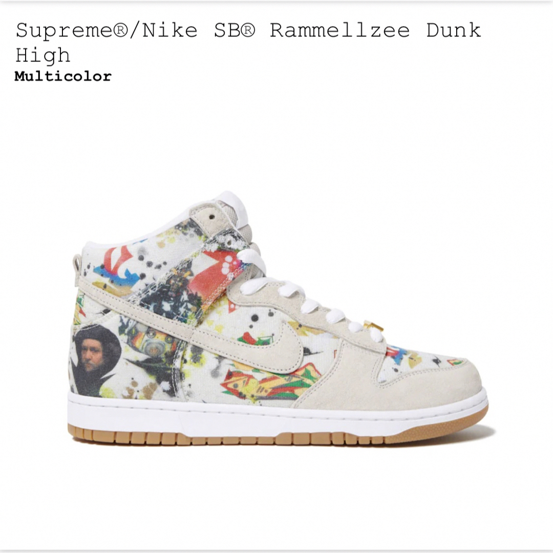 【26.5】Supreme Nike SB Rammellzee Dunk靴/シューズ