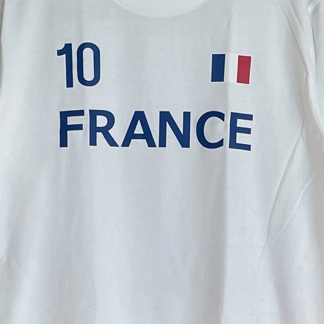 Tシャツ フランス メンズ レディース Mサイズ ラグビー サッカー ティシャツ メンズのトップス(Tシャツ/カットソー(七分/長袖))の商品写真