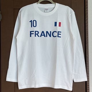 Tシャツ フランス メンズ レディース Mサイズ ラグビー サッカー ティシャツ(Tシャツ/カットソー(七分/長袖))