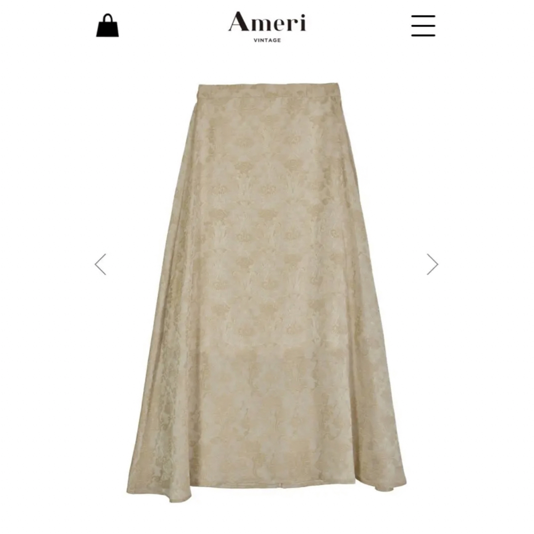 Ameri VINTAGE(アメリヴィンテージ)の新品　MEDI ALICIA JACQUARD SKIRT Ameri レディースのスカート(ロングスカート)の商品写真