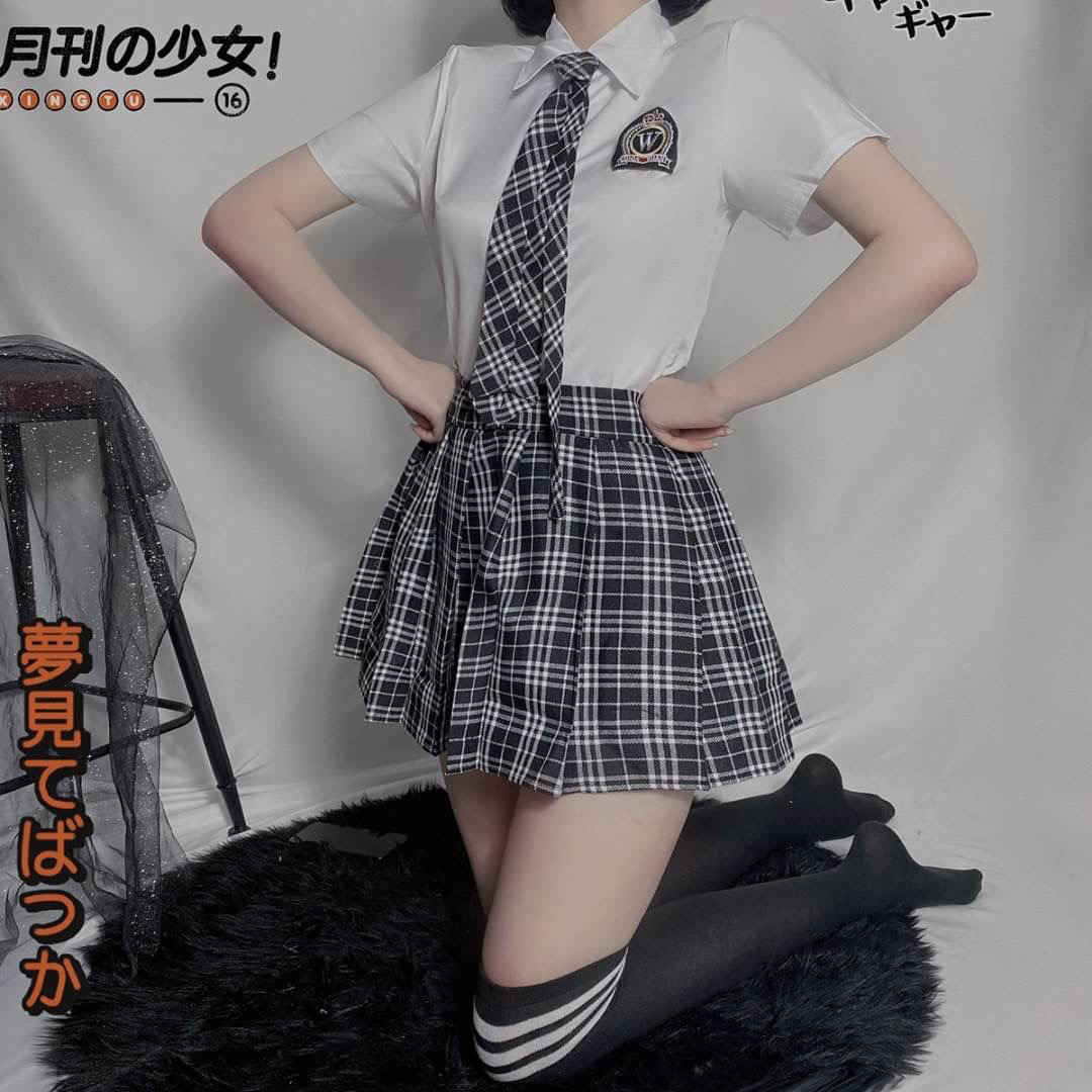 制服 セクシー セーラー コスプレ衣装 柄 チェック レディース 仮装 M エンタメ/ホビーのコスプレ(衣装一式)の商品写真