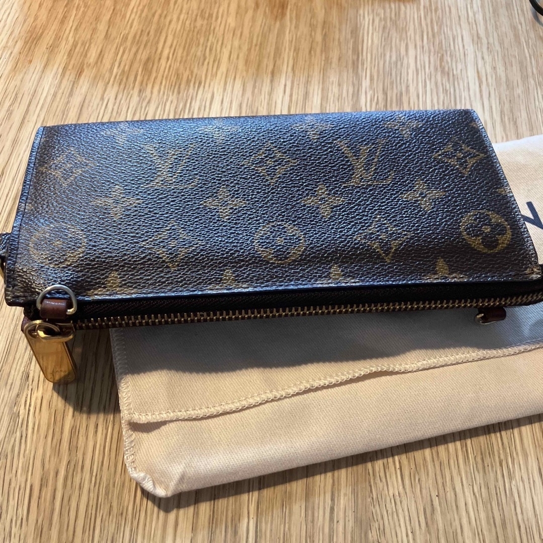 LOUIS VUITTON(ルイヴィトン)の美品・レア！正規品 ルイヴィトン モノグラム 財布 ポシェット ショルダー レディースのファッション小物(財布)の商品写真