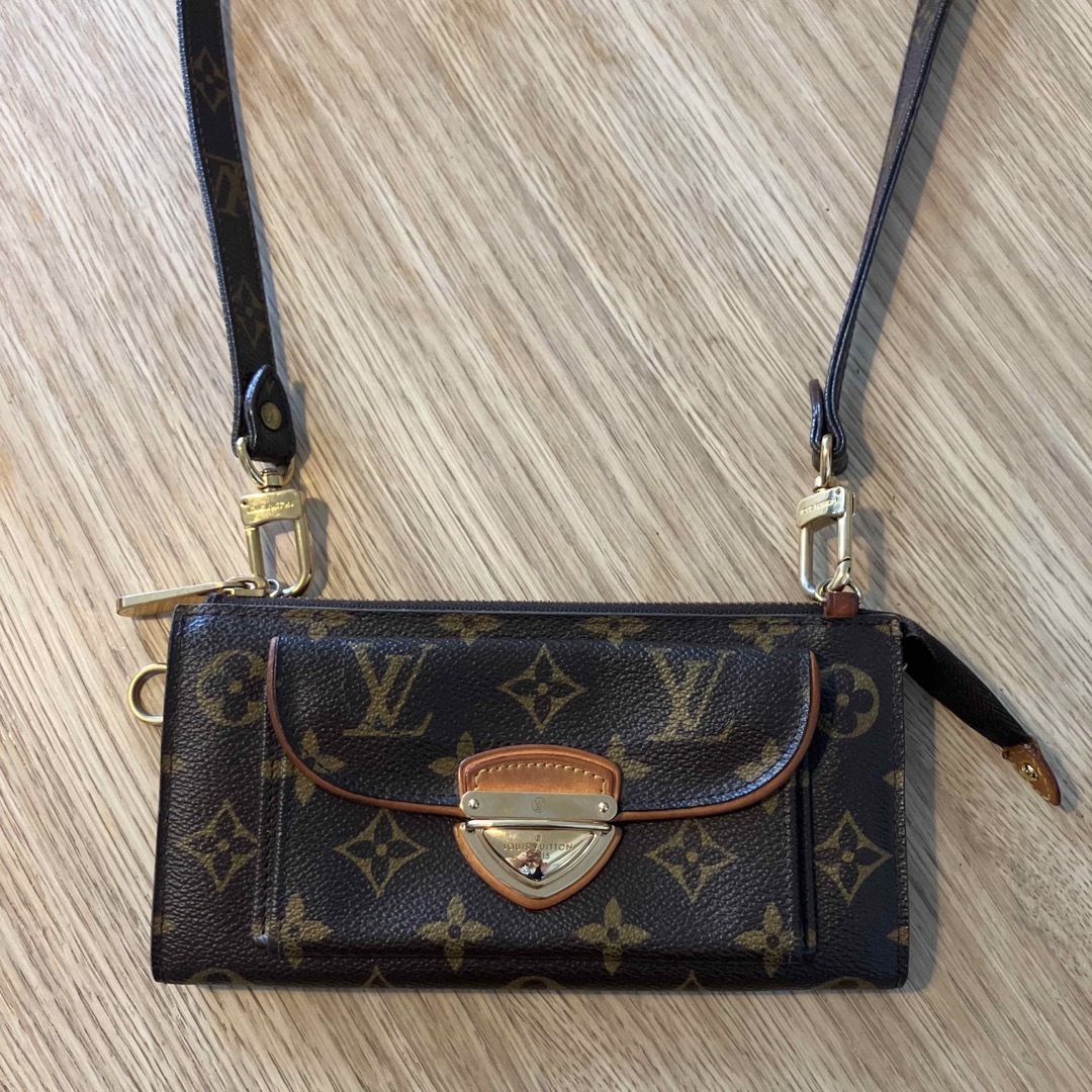 LOUIS VUITTON(ルイヴィトン)の美品・レア！正規品 ルイヴィトン モノグラム 財布 ポシェット ショルダー レディースのファッション小物(財布)の商品写真