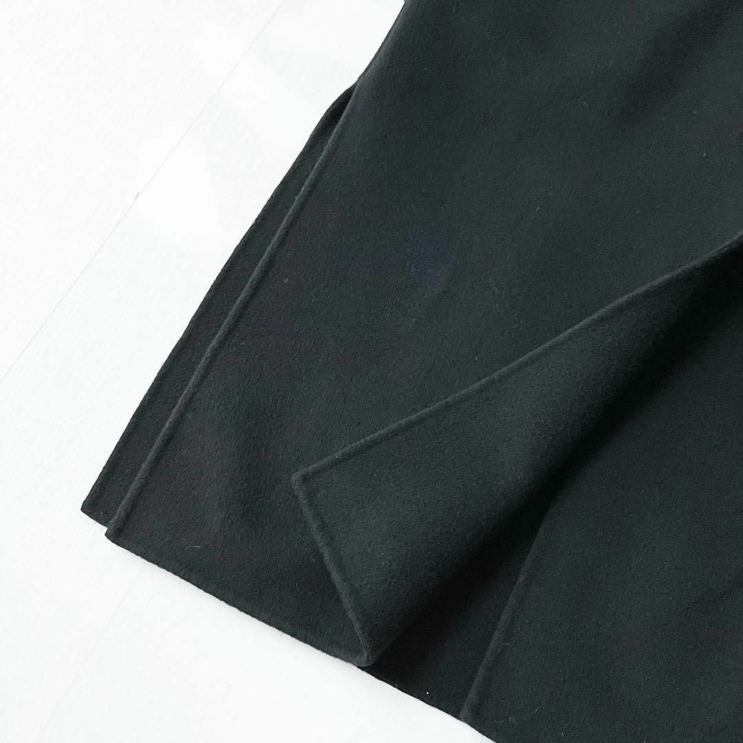 DEUXIEME CLASSE(ドゥーズィエムクラス)のドゥーズィエムクラス victorian リバーロングノーカラーコート 黒 レディースのジャケット/アウター(ロングコート)の商品写真