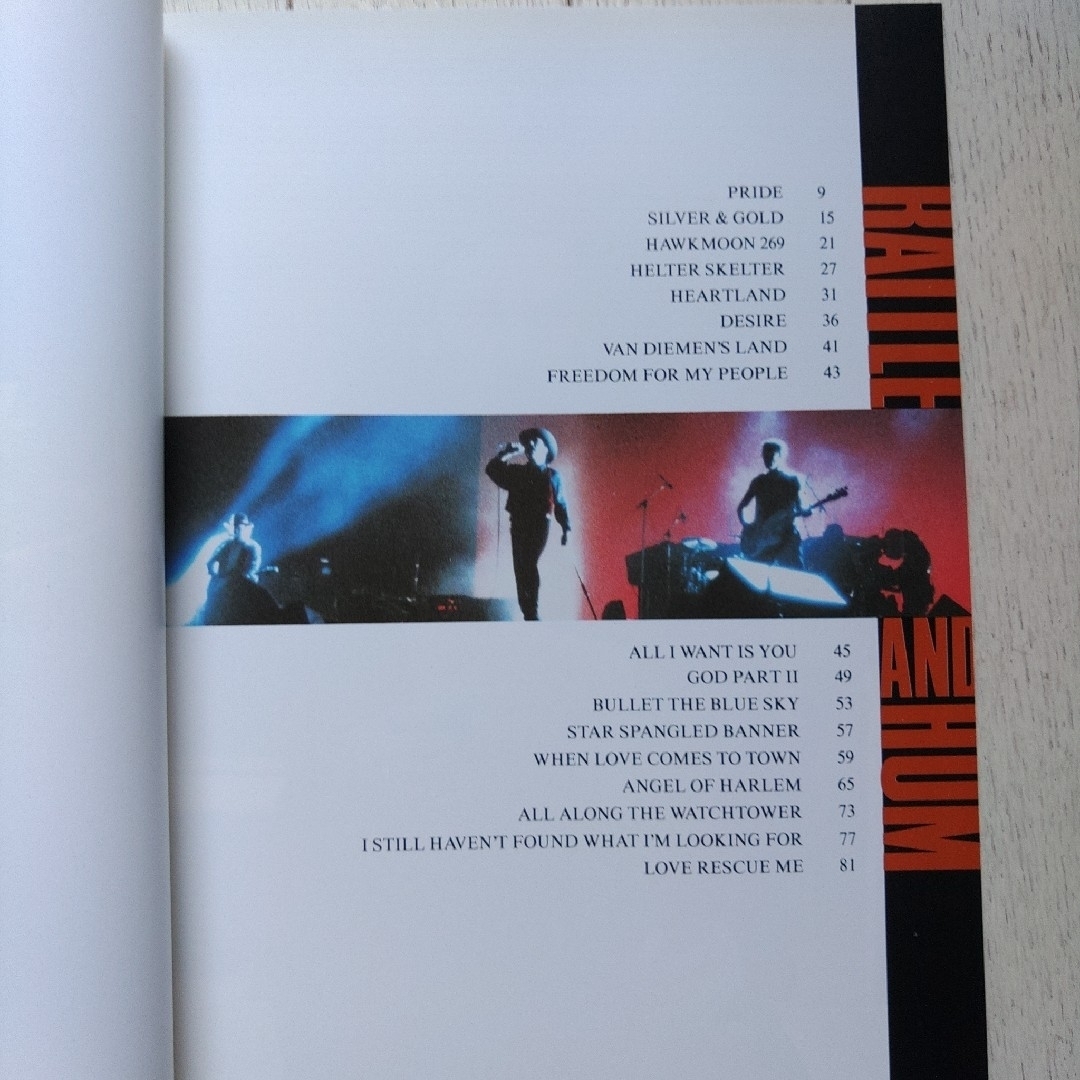 [中古/楽譜/洋書]U2 "Rattle and Hum" song book 楽器のスコア/楽譜(その他)の商品写真