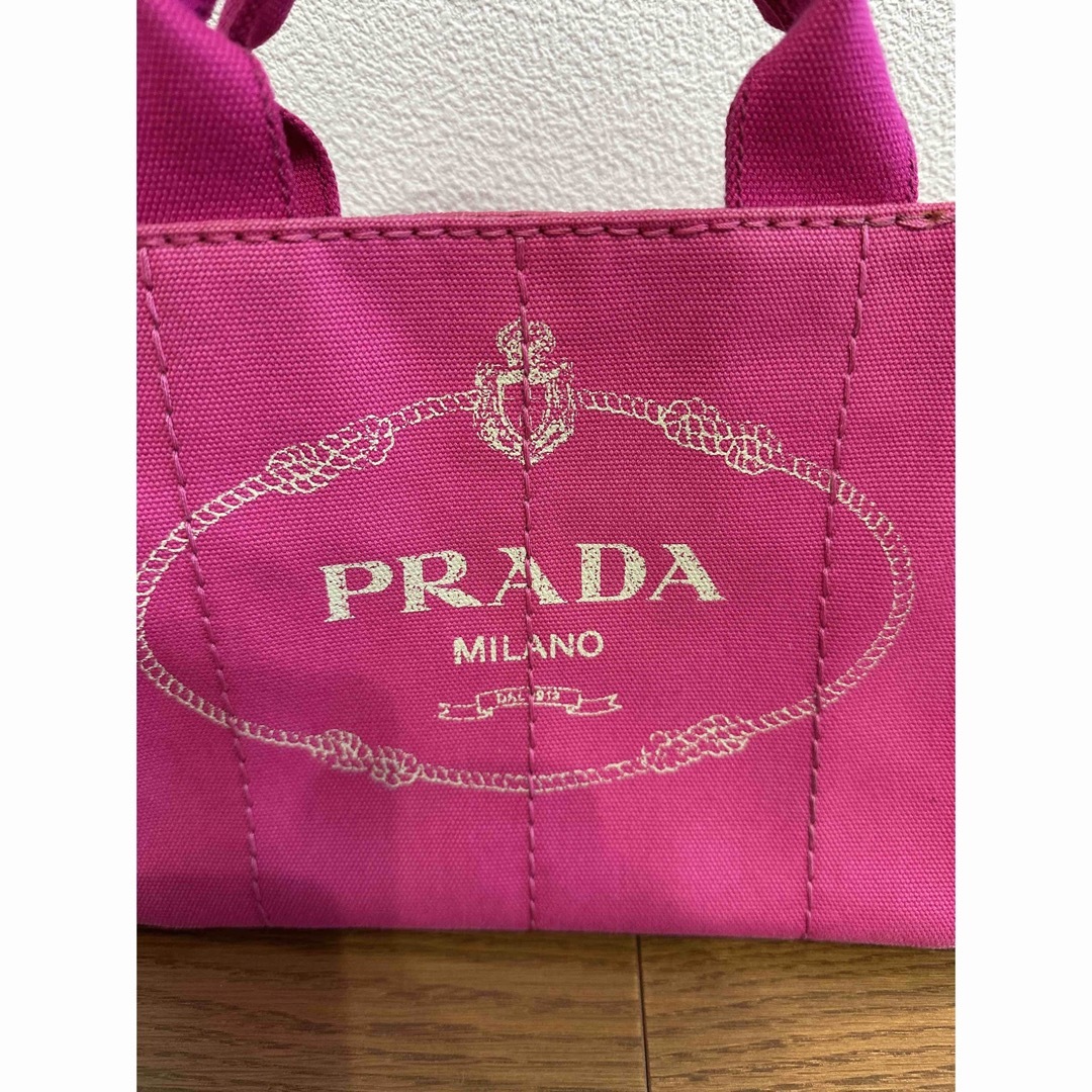 PRADA プラダ　カナパ　デニム　ピンク