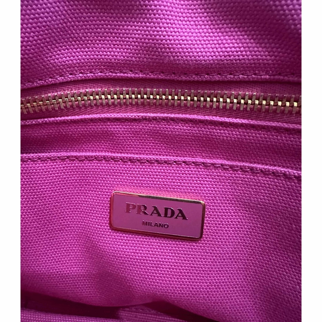 PRADA(プラダ)のPRADA プラダ　カナパ　デニム　ピンク レディースのバッグ(トートバッグ)の商品写真