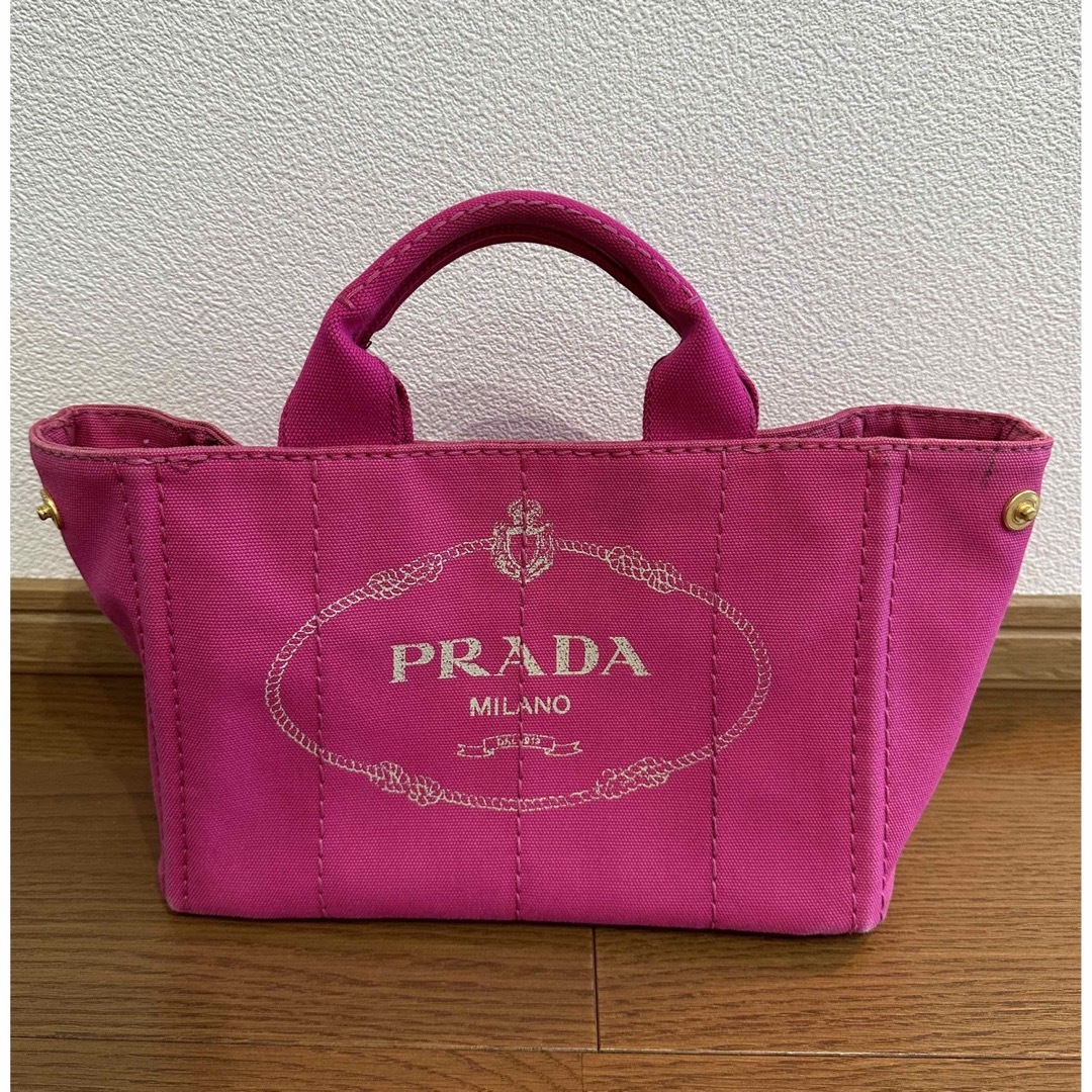 PRADA プラダ　カナパ　デニム　ピンク