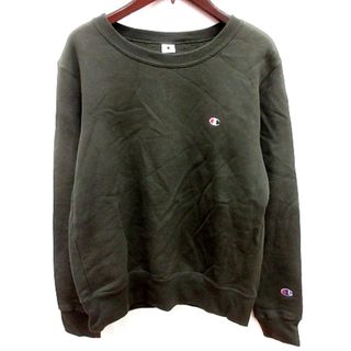 チャンピオン(Champion)のチャンピオン カットソー Uネック 長袖 裏起毛 LL カーキ /RT(カットソー(長袖/七分))