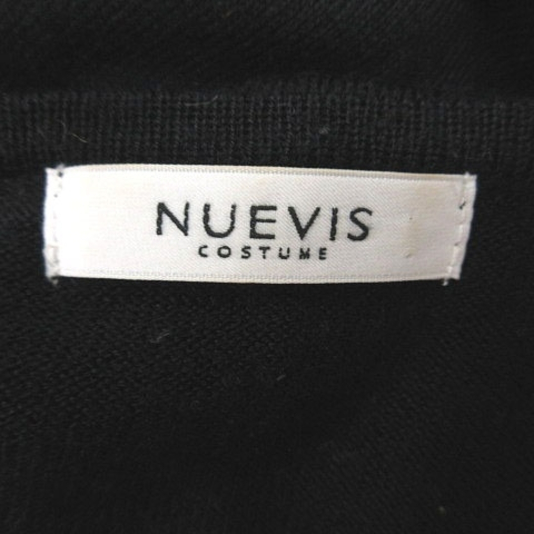 other(アザー)のヌーヴィス NUEVIS ニット カットソー ビジュー 長袖 38 黒 ブラック レディースのトップス(ニット/セーター)の商品写真