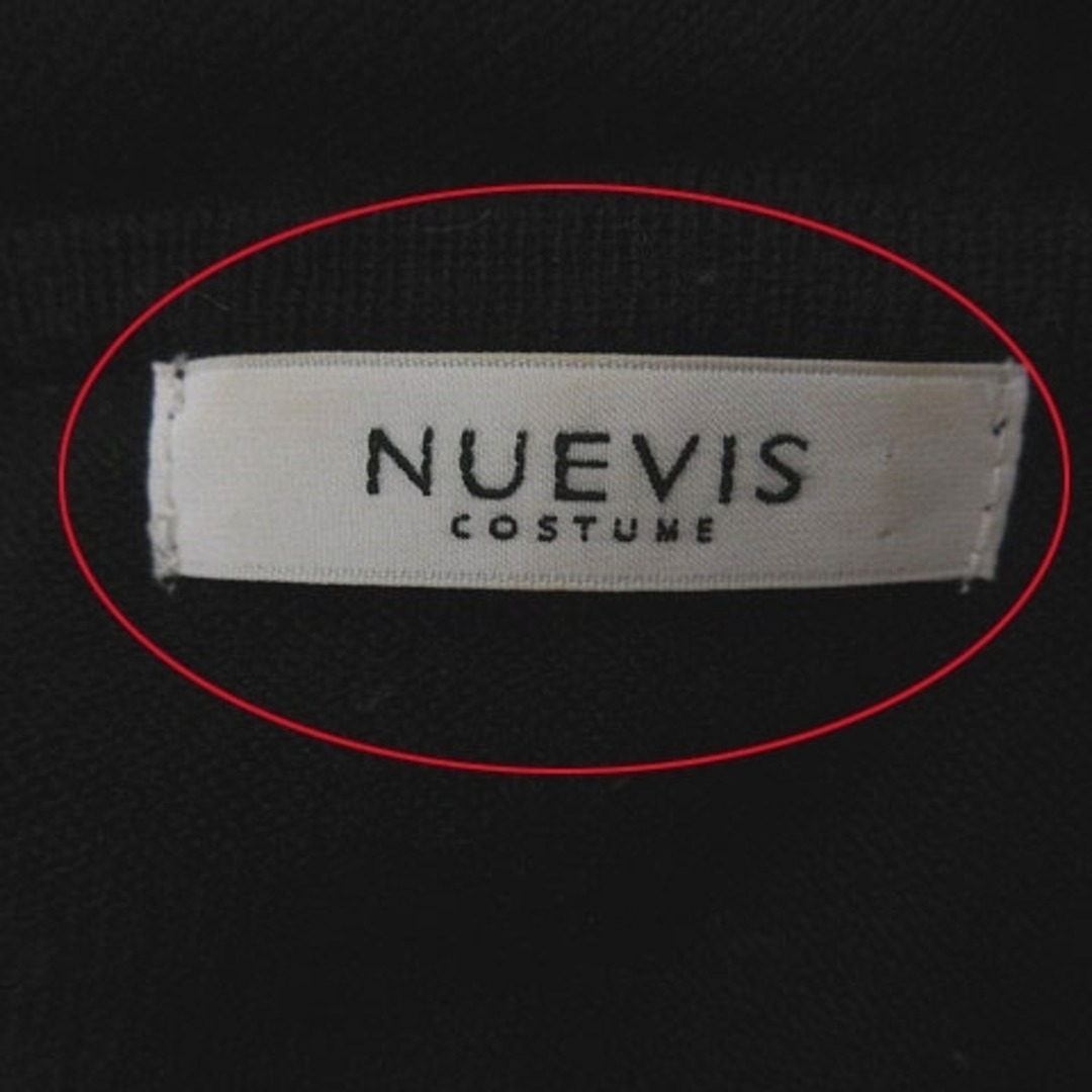 other(アザー)のヌーヴィス NUEVIS ニット カットソー ビジュー 長袖 38 黒 ブラック レディースのトップス(ニット/セーター)の商品写真