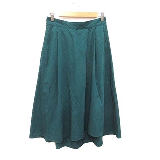 ショコラフィネローブ(chocol raffine robe)のショコラフィネローブ フレアスカート ロング タック F 緑 グリーン ■MO(ロングスカート)