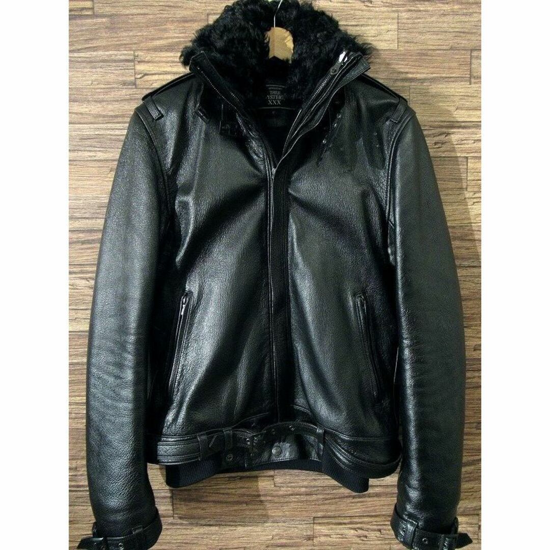 22aw HYSTERIC GLAMOURゴートレザー リブブルゾン Lサイズ - レザー