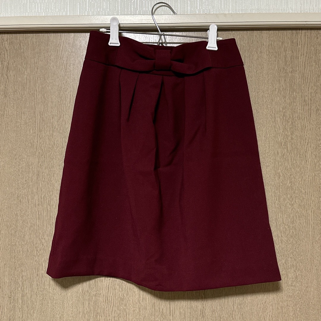 Rope' Picnic(ロペピクニック)のロペピクニック スカート ボルドー　ワインレッド レディースのスカート(ミニスカート)の商品写真